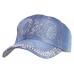  Denim Rhinestone Studded Sparkly Baseball Cap Bling Flowers Baseball Hat  eb-71764218
